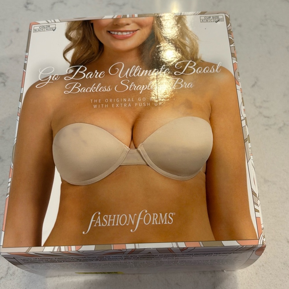 Backless strapless bra